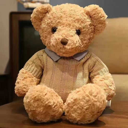40CM Sweater Bear Plush Toys Cartoon Soft Stuffed Animals Dolls Mascot Xmas Kids Valentine's Day Gift
