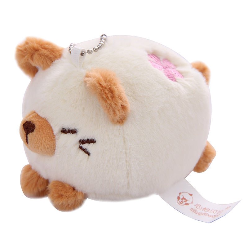 6Pces Cute Cat Plush Keychain Soft Plush Toys Stuffed Animal Dolls Birthday Xmas Gift Wallet Bag Accessories Props