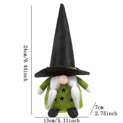 2PCS 24CM Halloween Star The Gnome Figurine Dolls Toy Xmas Gifts Mascot Festival Home Decor