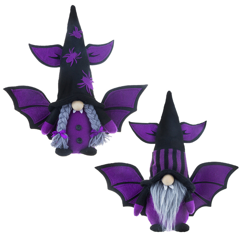 30CM Halloween Vampires Bat The Gnome Figurine Dolls Toy Xmas Gifts Mascot Festival Home Decor