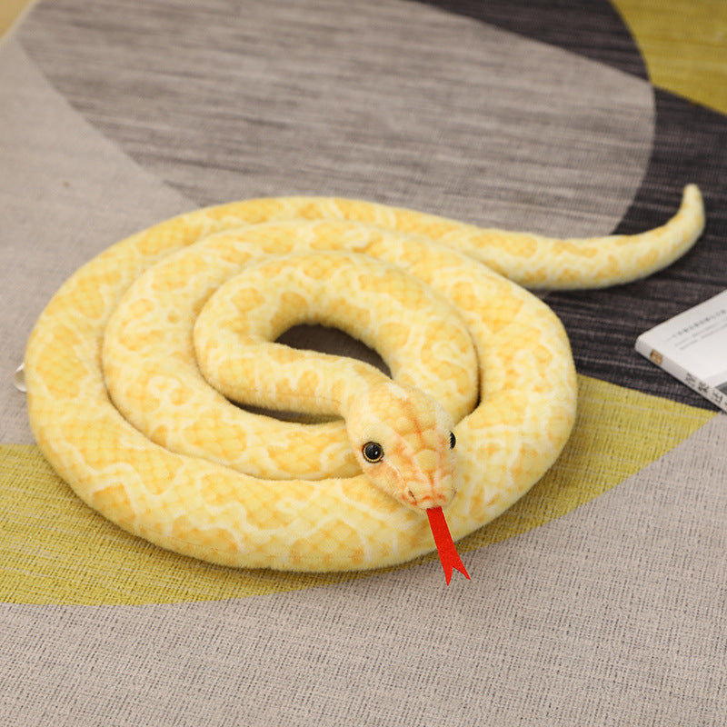 2M Simulation Snake Cosplay Plush Toys Cartoon Soft Stuffed Dolls Mascot Birthday Xmas Halloween Gift