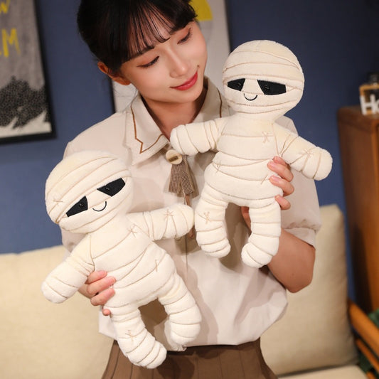 33CM Mummy Zombie Skeleton Dolls Skull Cosplay Plush Toys Cartoon Soft Stuffed Dolls Mascot Halloween Gift