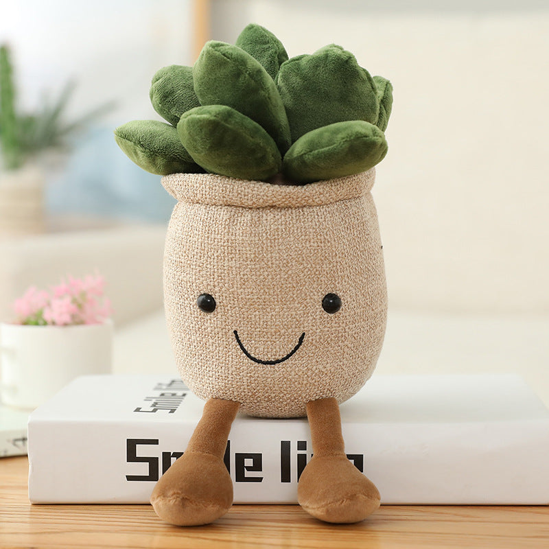 25CM Succulent Cactus Soft Flower Plants Dolls Toy Birthday Gift For Kids Baby Mascot Christmas Gifts Home Decor