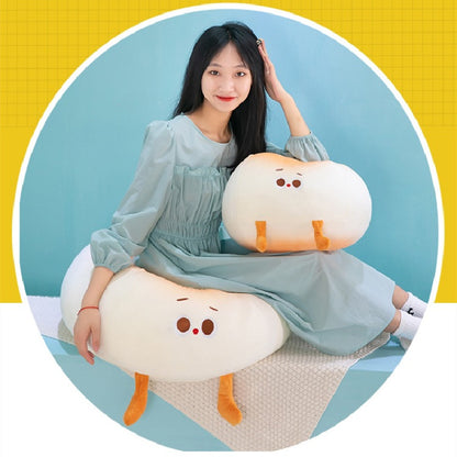 60CM Kawaii Bread Food Pillow Steamed Stuffed Bun Plush Toy Soft Stuffed Dolls Birthday Gift Mascot Xmas Gifts