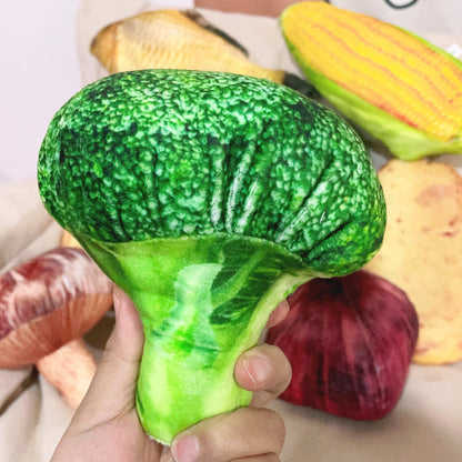 Simulated Vegetables Mushrooms Potato Peanuts Corn Plush Toys Soft Stuffed Dolls Mascot Birthday Xmas Gift Kitchen Decor