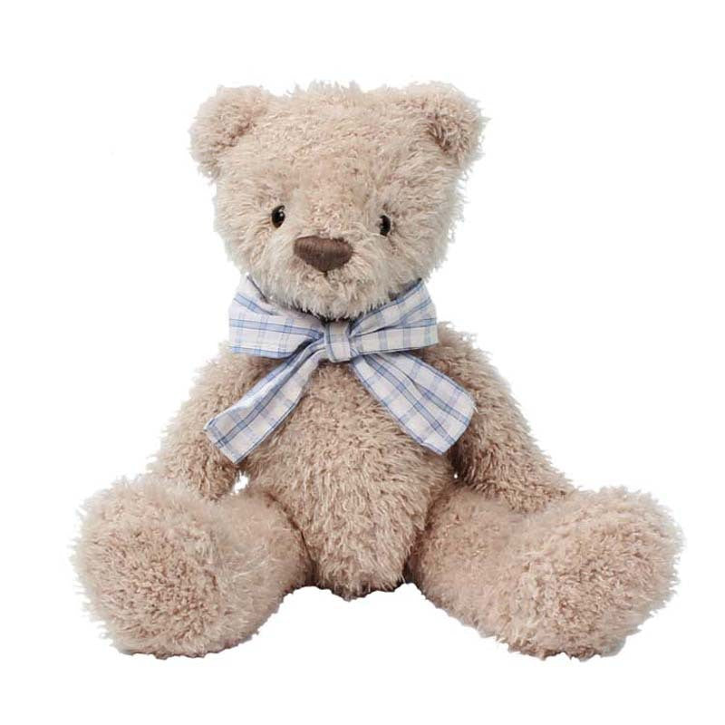 30CM Bow Gentleman Bear Plush Toys Soft Cuddly Stuffed Animals Dolls Mascot For Baby Kids Birthday Xmas Gift