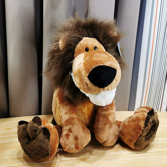 50CM Cuddly Lion Plush Toys Soft Stuffed Wild Animals Dolls Perfect Soft Snuggly Playtime Companions For Children