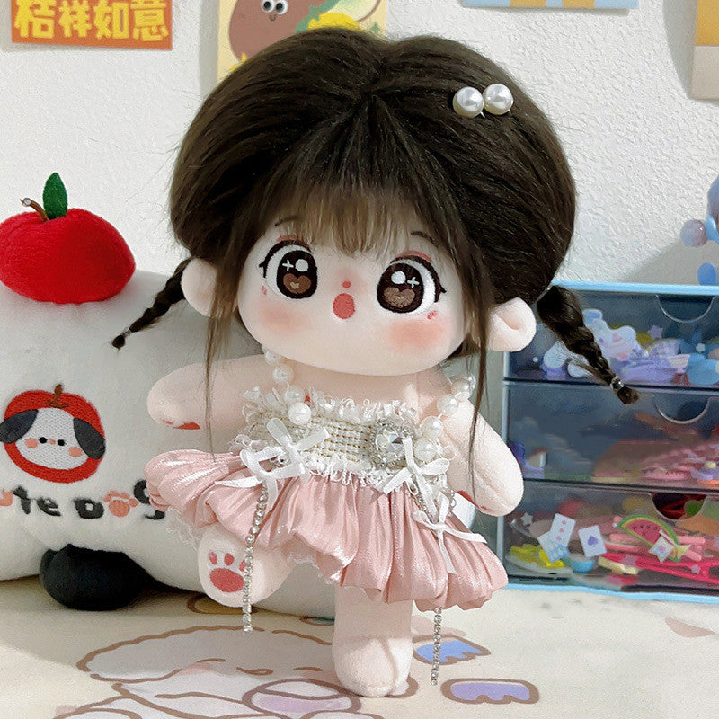 20M Cute Summer Dress Up Cotton Doll Girl Plush Dolls Kawaii Plush Toys Soft Stuffed With Skeleton Kids Gift