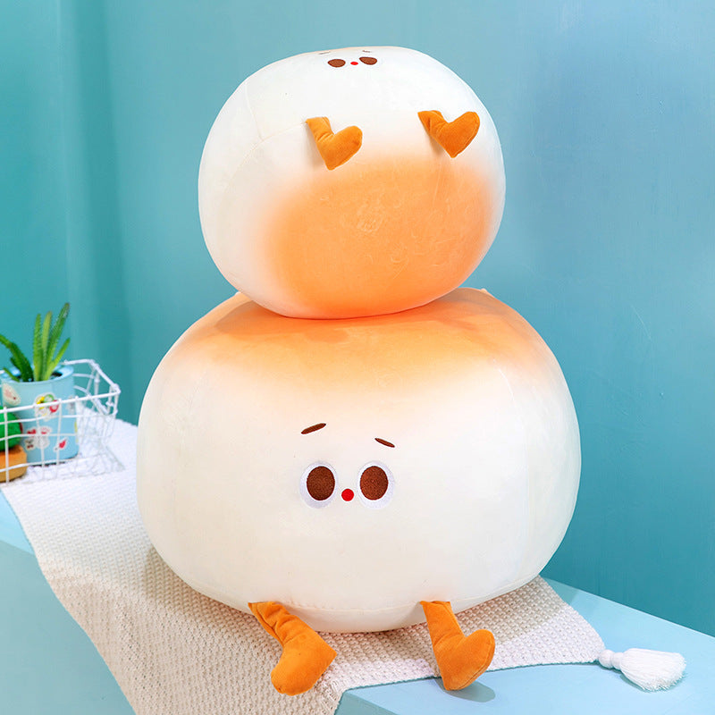 60CM Kawaii Bread Food Pillow Steamed Stuffed Bun Plush Toy Soft Stuffed Dolls Birthday Gift Mascot Xmas Gifts