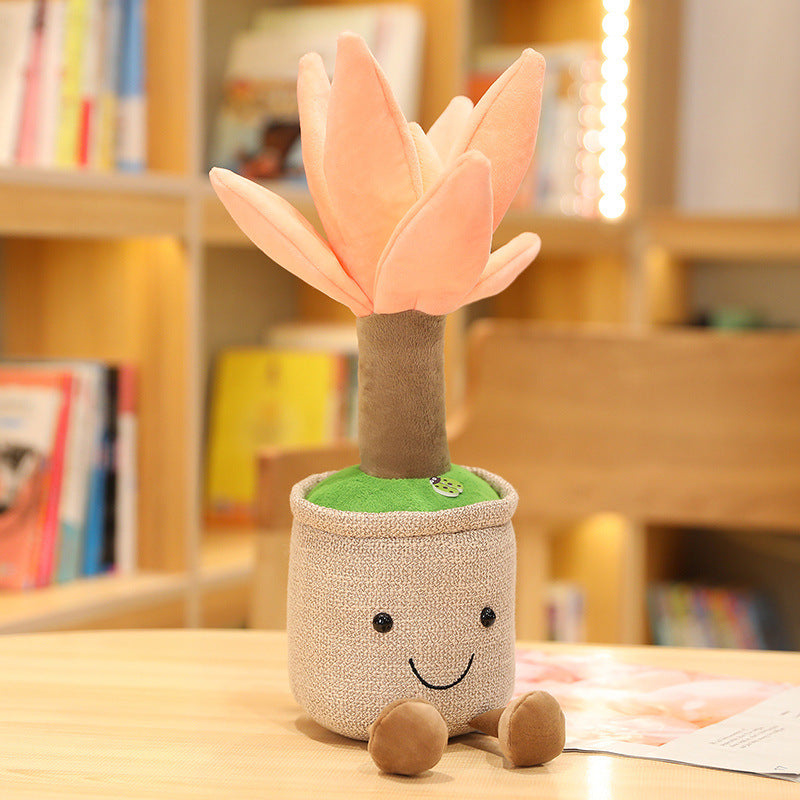 35CM Pine Tree Bamboo Chinaberry Flower Cactus Soft Plants Dolls Toy Gift Mascot Christmas Gifts Home Decor