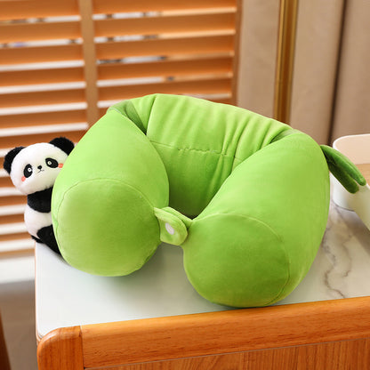 105CM Panda Bamboo Long Body Dolls Soft Stuffed Animals U-Shaped Pillow Travel Cushion Neck Pillow Birthday Xmas Gift