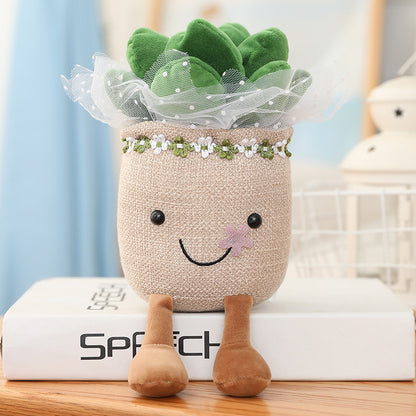 25CM Succulent Cactus Soft Flower Plants Dolls Toy Birthday Gift For Kids Baby Mascot Christmas Gifts Home Decor