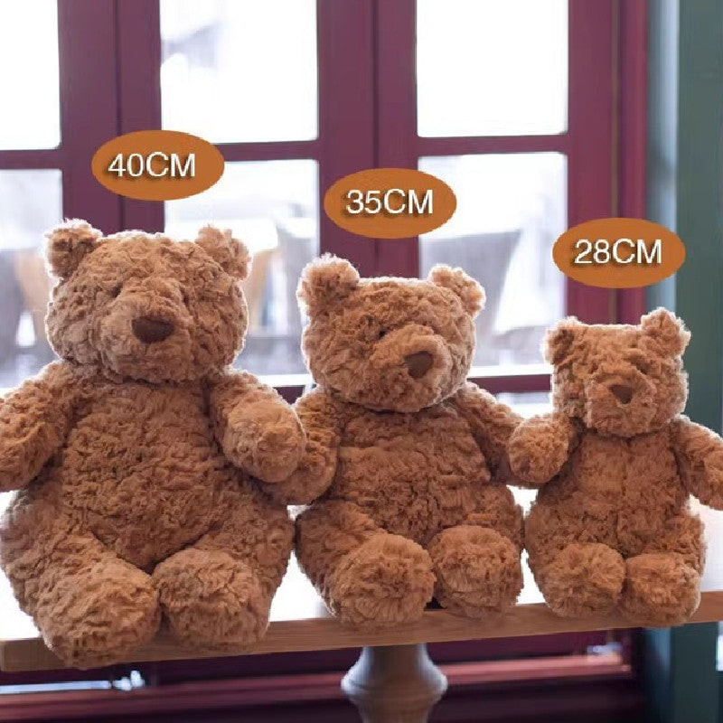 40CM Cartoon Brown Bear Plush Toy Soft Stuffed Animals Dolls Mascot Birthday Xmas Gift Halloween Decor