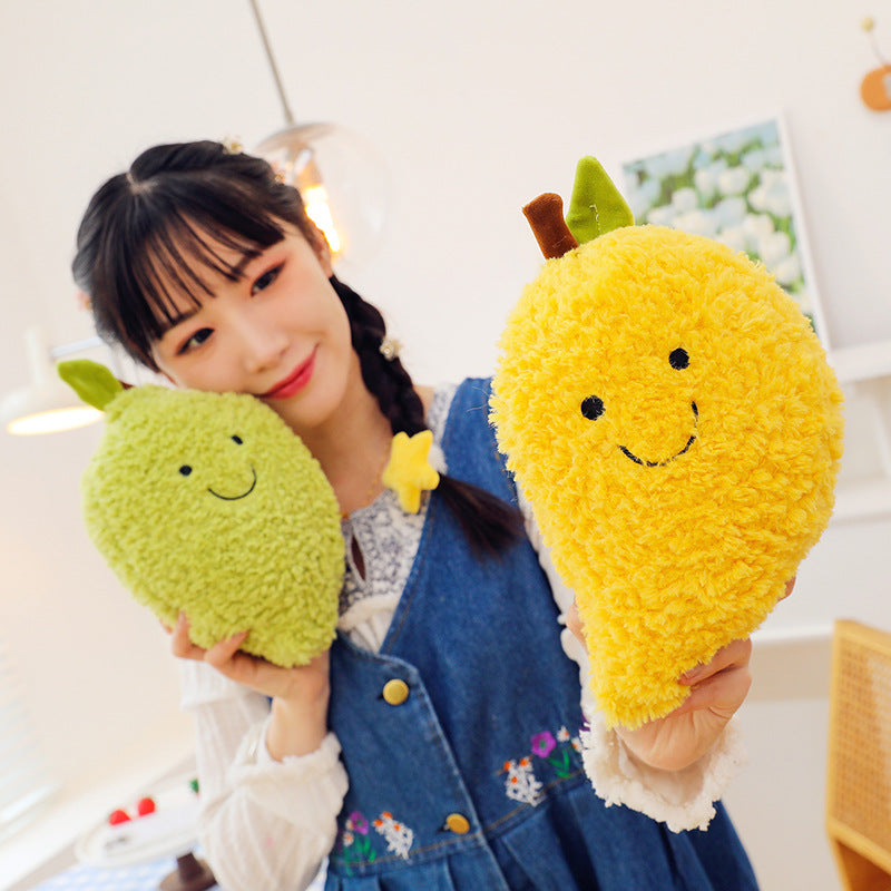 25CM Kawaii Fruit Watermelon/ Strawberry/ Lemon/ Banana/ Pineapple/ Mango/ Peach/ Durian Stuffed Doll Plush Toy Soft Gift Home Decor