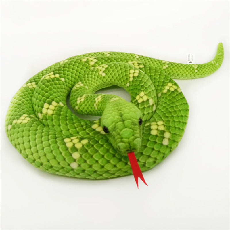 2M Simulation Snake Cosplay Plush Toys Cartoon Soft Stuffed Dolls Mascot Birthday Xmas Halloween Gift