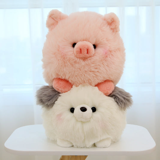 35CM Soft Stuffed Farm Animals Dolls Pig Dog Duck Rabbit Plush Toys Birthday For Kids Xmas Gift Home Decor