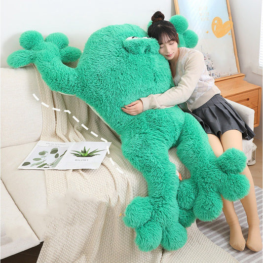 130CM Kiss Frog Pillow Soft Dolls Animals Plush Toy Birthday Xmas Gifts For Kids Mascot Home Decor