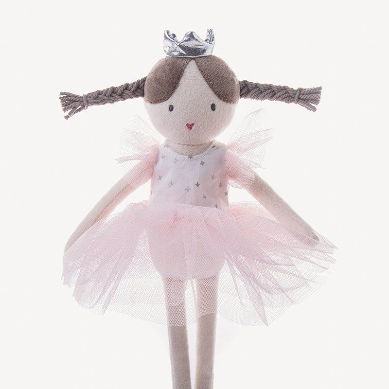 34CM Pink Ballerina Doll Plush Toys Stuffed Dolls For Kids Girls Friends Birthday Xmas Valentine's Day Gift Rag Dolls