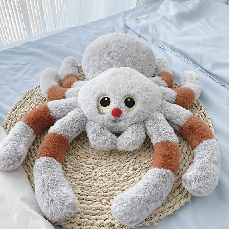 50CM Gradient Colour Spider Pillow Toys Cartoon Soft Stuffed Animals Dolls Gift Halloween Horror Decor