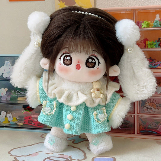 20M Cute Princess Dress Up Cotton Doll Girl Plush Dolls Kawaii Plush Toys Soft Stuffed With Skeleton Kids Gift