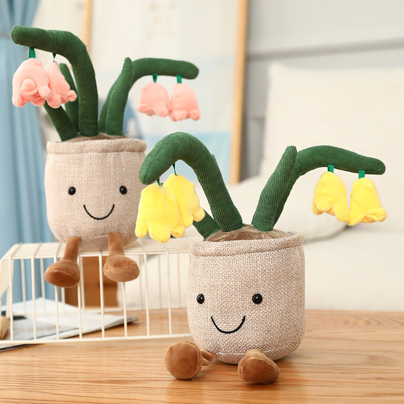 35CM Flower Tulips Cactus Soft Plants Dolls Toy Gift Mascot Christmas Gifts Home Decor