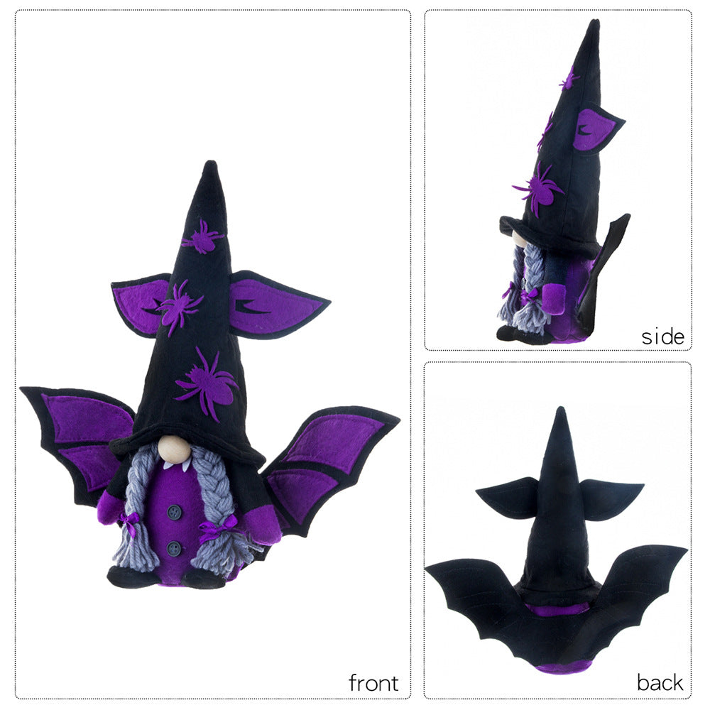 30CM Halloween Vampires Bat The Gnome Figurine Dolls Toy Xmas Gifts Mascot Festival Home Decor