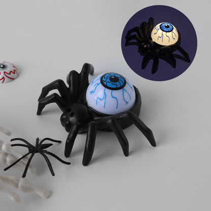 12Pcs Spider Chandelier Tea Lights Novelty Flameless LED Lights Chandelier Candle Holder Halloween Party Table Spooky Home Decor