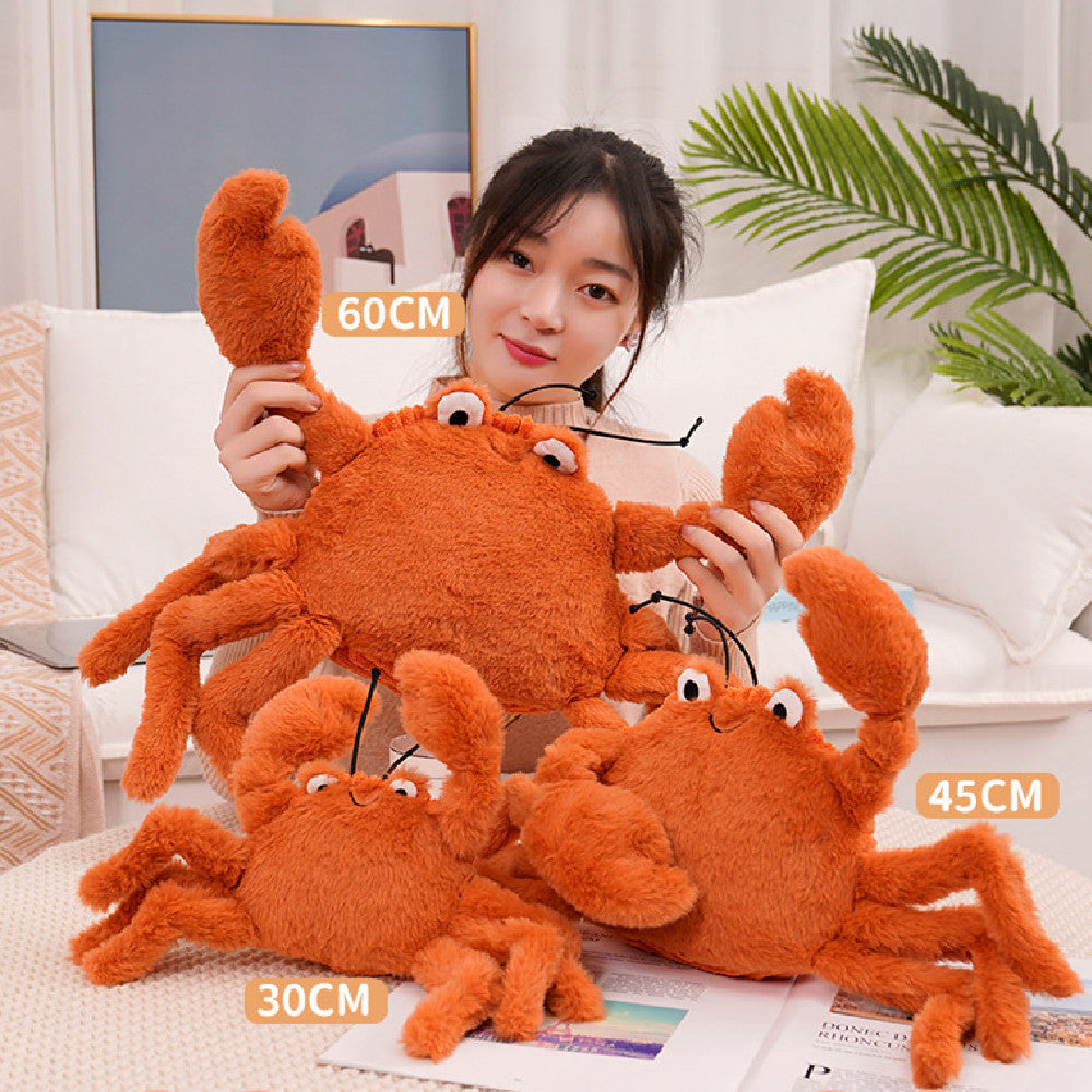 60CM Lobster Crab Soft Stuffed Animal Plush Dolls Toy Kawaii Pillow Plushies Room Decor Ocean Life Gift For Kids