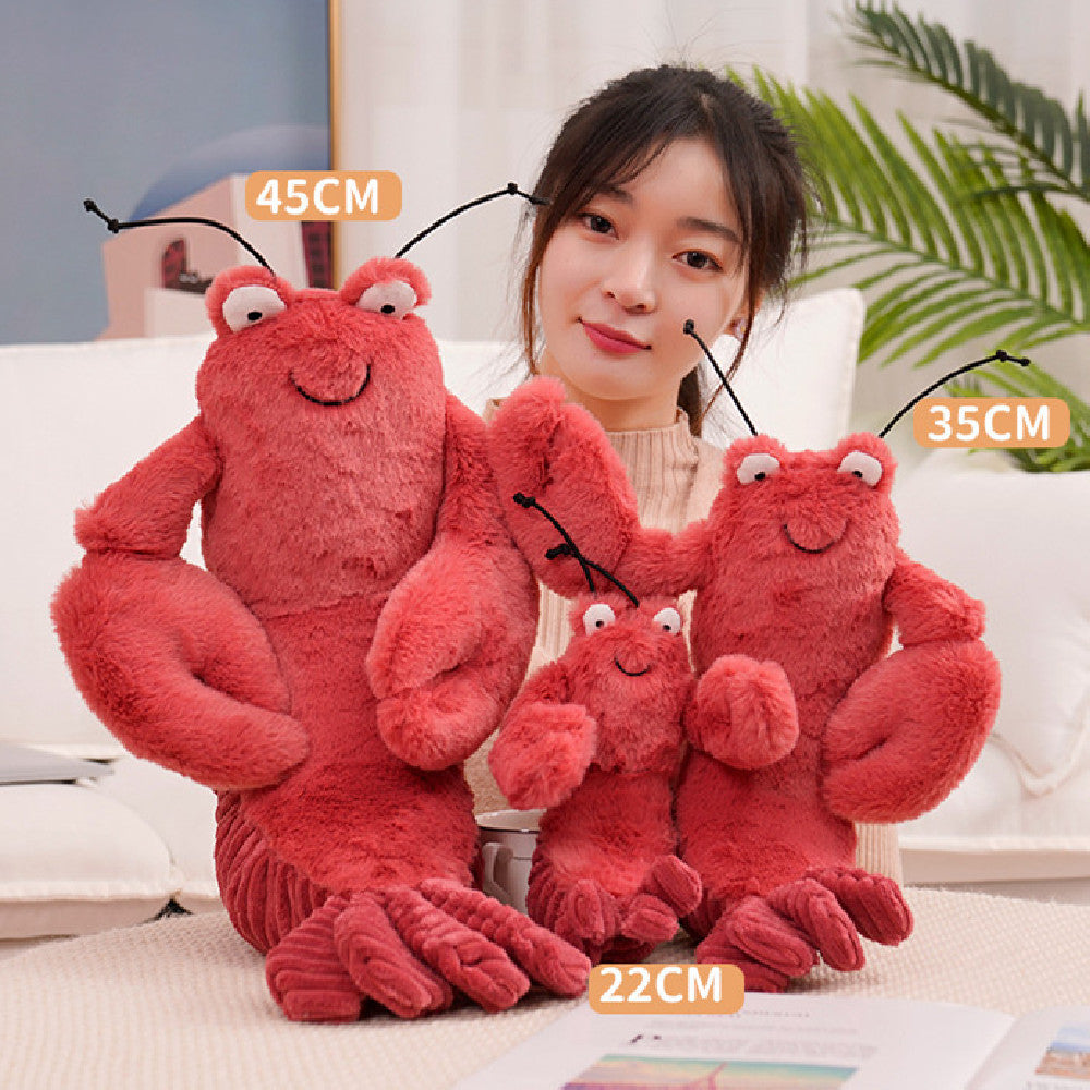 60CM Lobster Crab Soft Stuffed Animal Plush Dolls Toy Kawaii Pillow Plushies Room Decor Ocean Life Gift For Kids