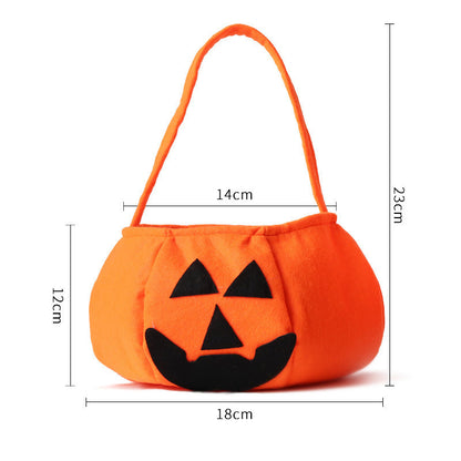 10 Pcs Pumpkin Bags Tote Bags Candy Bags For Adult Kids Halloween Accessory Props