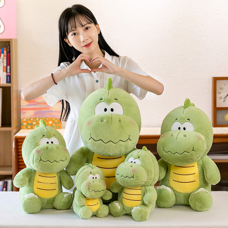 50CM Green Fat Dinosaur Soft Stuffed Animal Dolls Plush Toys Mascot Birthday Xmas Gifts For Kids Home Decor