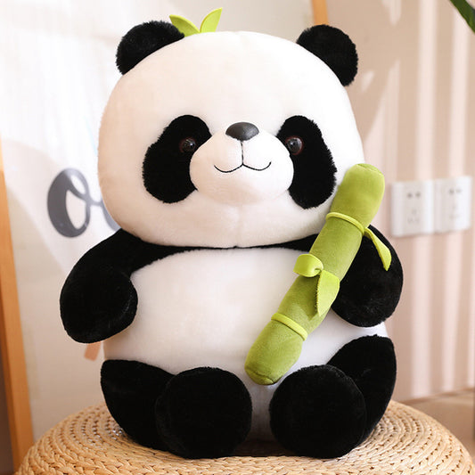 25CM Bamboo Panda Sweet Soft Washable Panda Plush Cloth Animal Panda Bear Panda Soft Animal Doll Toy Gift for Girl