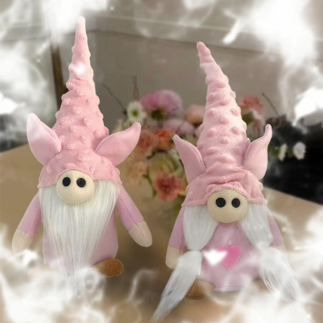 2PCS 32CM Halloween Pink The Gnome Figurine Dolls Toy Xmas Gifts Mascot Festival Home Decor