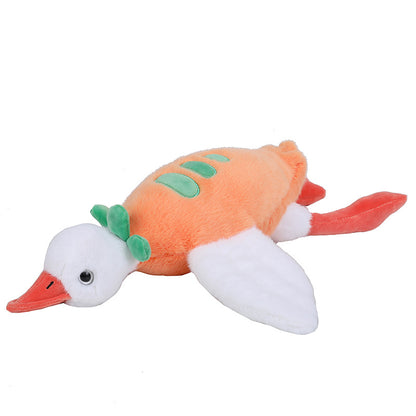 75CM Carrot Big Geese Pillow Plush Toys Cartoon Swan Soft Stuffed Animal Dolls Mascot Birthday Xmas Gift