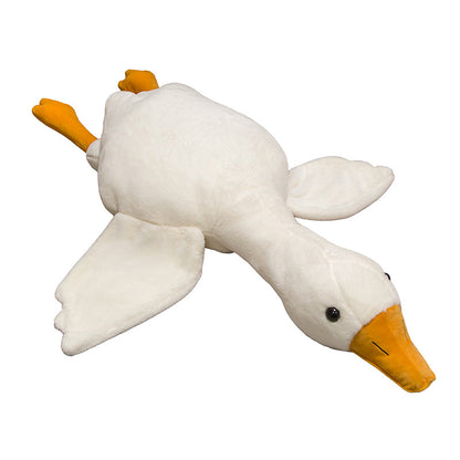 160CM Fat White Geese Pillow Plush Toys Cartoon Swan Soft Stuffed Animal Dolls Mascot Birthday Xmas Gift