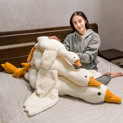 160CM Fat White Geese Pillow Plush Toys Cartoon Swan Soft Stuffed Animal Dolls Mascot Birthday Xmas Gift