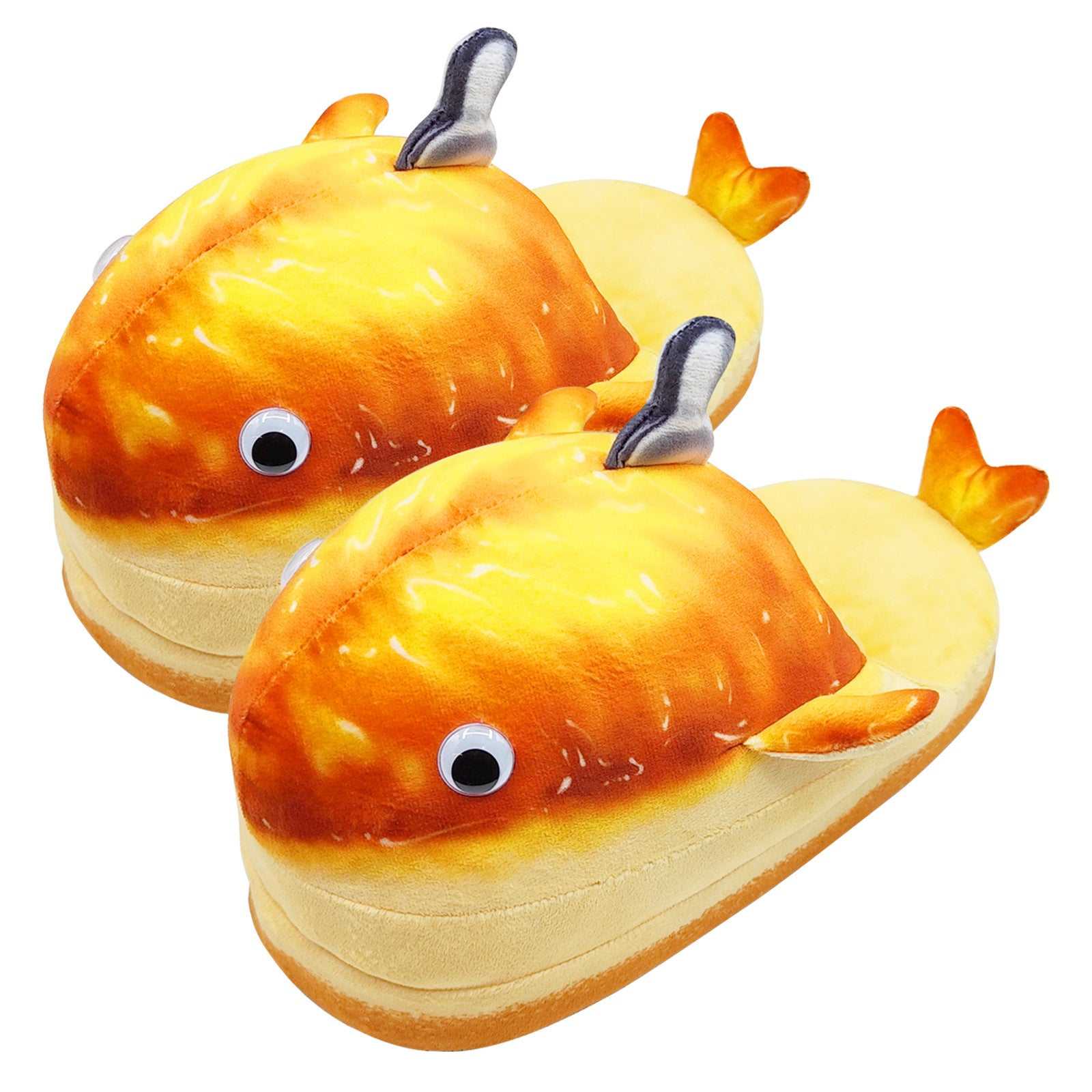 Marine Animals Whale Food Plush Slipper Carton Plush Shoes For Adult Winter Warm Cozy Fluffy House Slippers