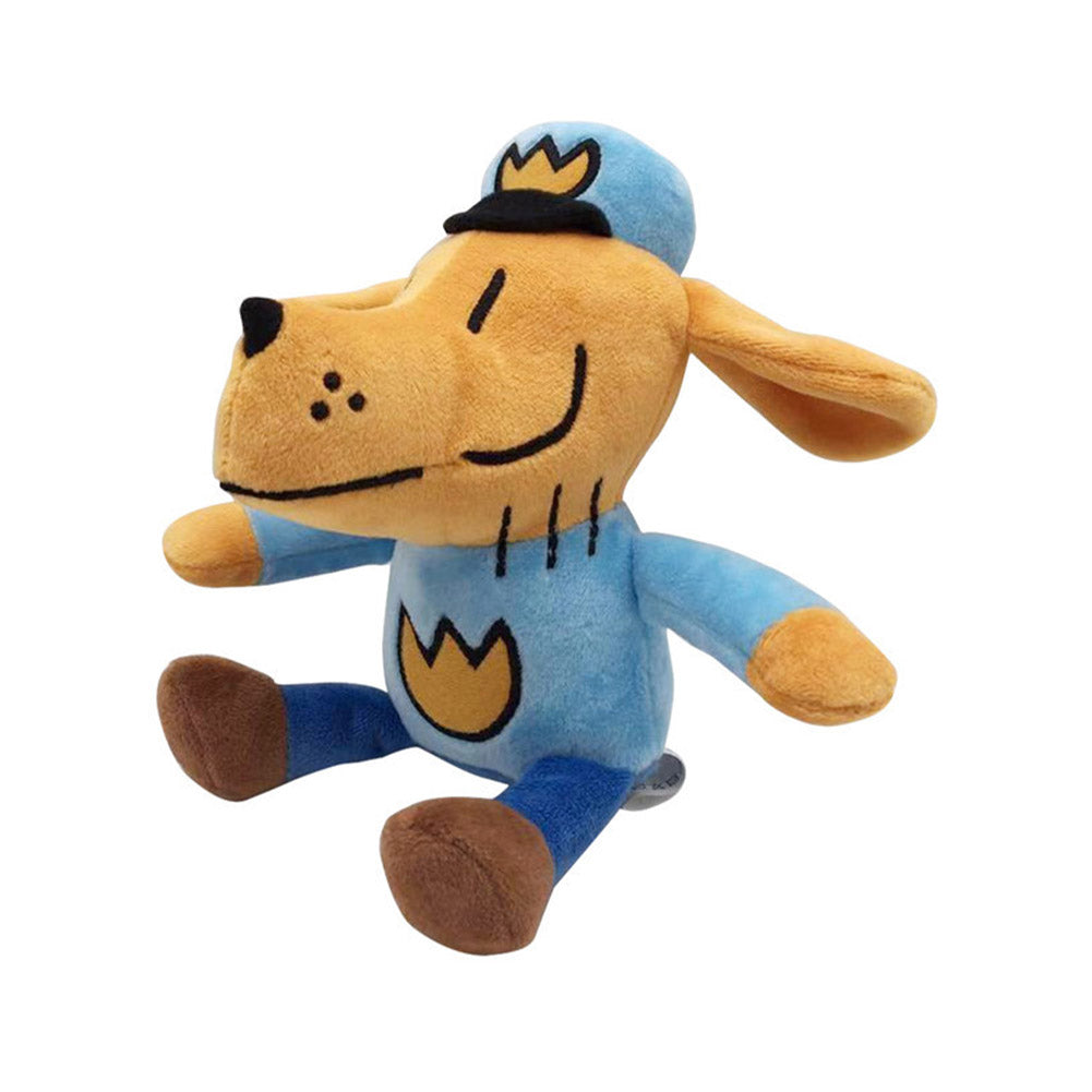 25CM Dog Man Cosplay Plush Toys Cartoon Soft Stuffed Dolls Mascot Birthday Xmas Gift