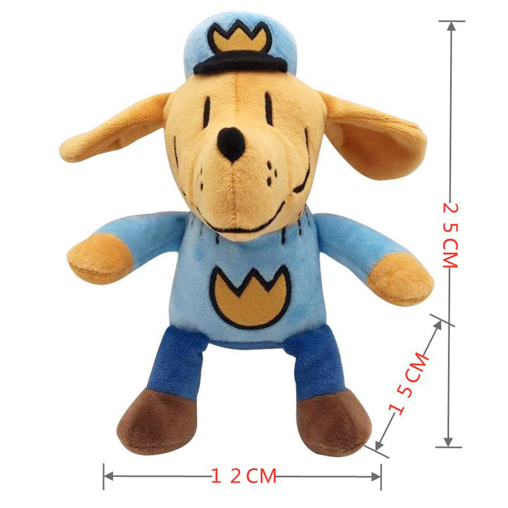 25CM Dog Man Cosplay Plush Toys Cartoon Soft Stuffed Dolls Mascot Birthday Xmas Gift