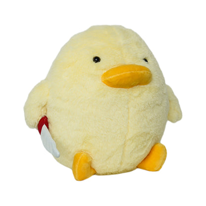 28CM Yellow Duck With Knife Cosplay Plush Toys Cartoon Soft Stuffed Dolls Mascot Birthday Xmas Gift