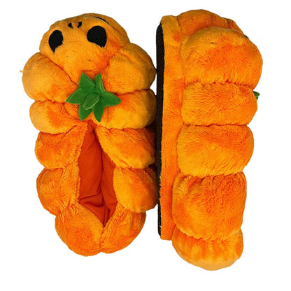 29CM Halloween Pumpkin Slipper Shoes Halloween Plush Accessory Home Props