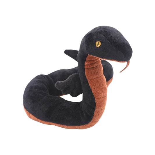 60CM Black Snake Plush Toys Cartoon Soft Stuffed Dolls Mascot Birthday Xmas Halloween Gift