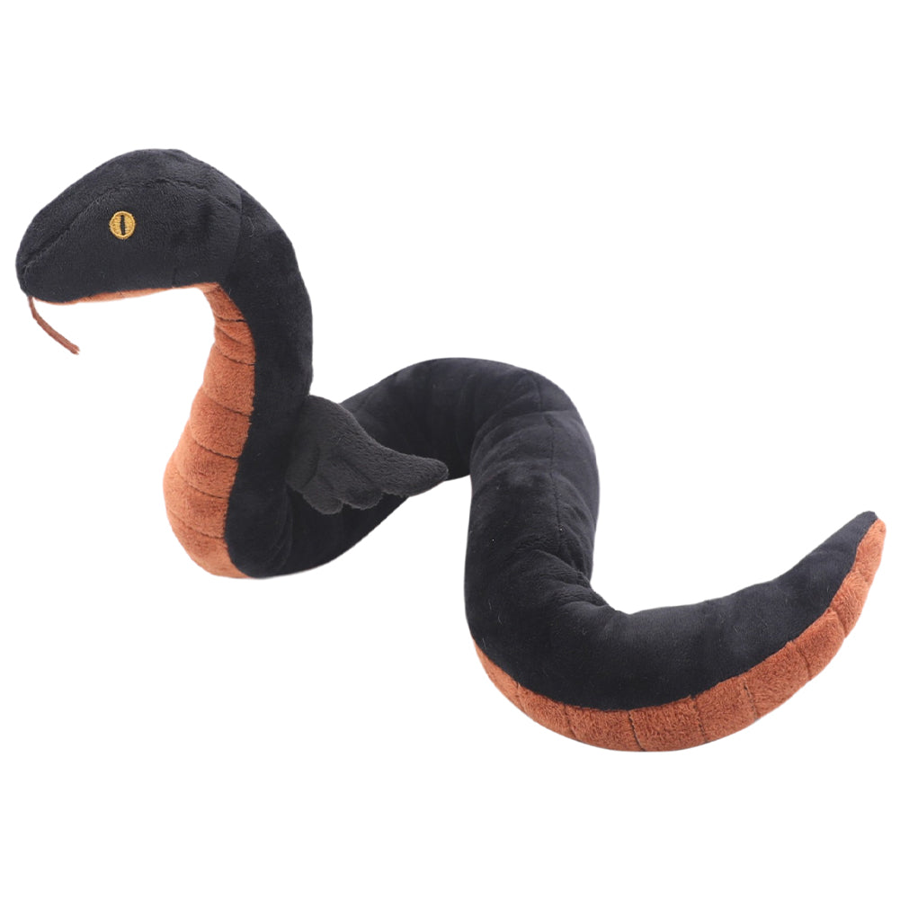 60CM Black Snake Plush Toys Cartoon Soft Stuffed Dolls Mascot Birthday Xmas Halloween Gift