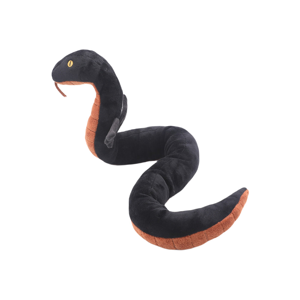 60CM Black Snake Plush Toys Cartoon Soft Stuffed Dolls Mascot Birthday Xmas Halloween Gift