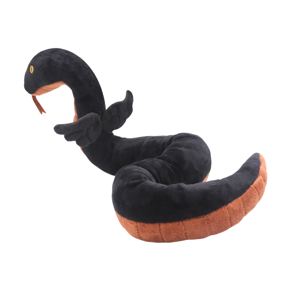 60CM Black Snake Plush Toys Cartoon Soft Stuffed Dolls Mascot Birthday Xmas Halloween Gift