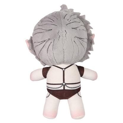 Game Baldur's Gate Astarion Cosplay Gray Plush Toys Cartoon Soft Stuffed Dolls Mascot Birthday Xmas Gift