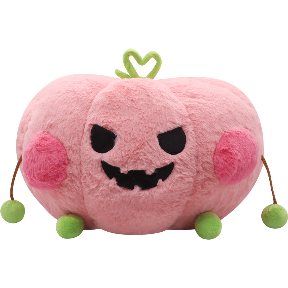 Pink Halloween Decor Pumpkin Cosplay Plush Toys Cartoon Soft Stuffed Dolls Mascot Birthday Xmas Gift-Original